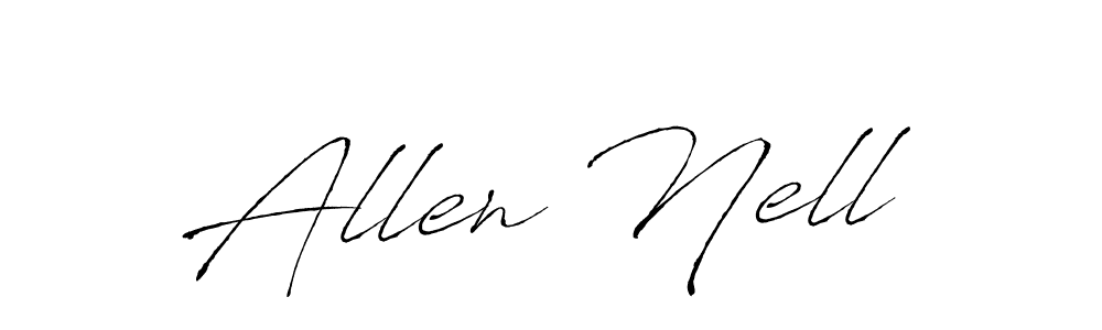 Use a signature maker to create a handwritten signature online. With this signature software, you can design (Antro_Vectra) your own signature for name Allen Nell. Allen Nell signature style 6 images and pictures png