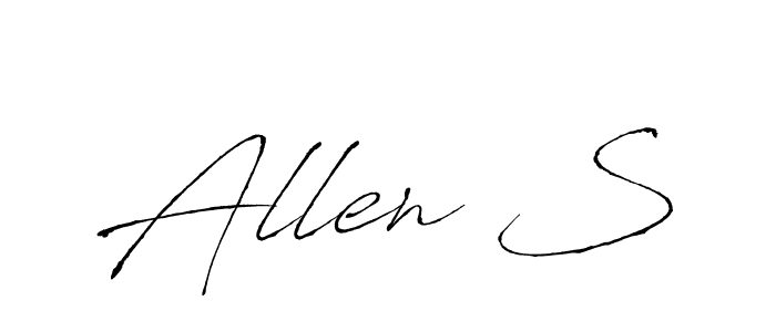 Use a signature maker to create a handwritten signature online. With this signature software, you can design (Antro_Vectra) your own signature for name Allen S. Allen S signature style 6 images and pictures png