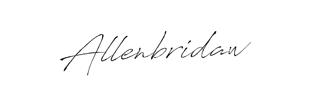 Design your own signature with our free online signature maker. With this signature software, you can create a handwritten (Antro_Vectra) signature for name Allenbridaw. Allenbridaw signature style 6 images and pictures png