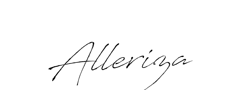 How to make Alleriza signature? Antro_Vectra is a professional autograph style. Create handwritten signature for Alleriza name. Alleriza signature style 6 images and pictures png