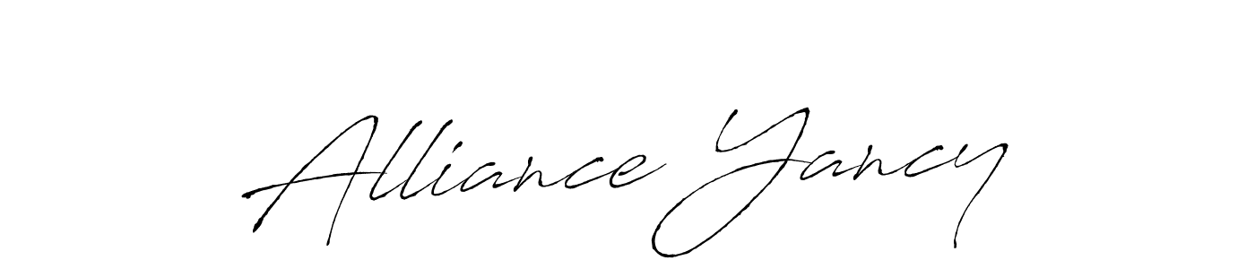 See photos of Alliance Yancy official signature by Spectra . Check more albums & portfolios. Read reviews & check more about Antro_Vectra font. Alliance Yancy signature style 6 images and pictures png