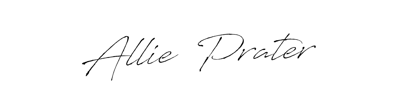 The best way (Antro_Vectra) to make a short signature is to pick only two or three words in your name. The name Allie  Prater include a total of six letters. For converting this name. Allie  Prater signature style 6 images and pictures png