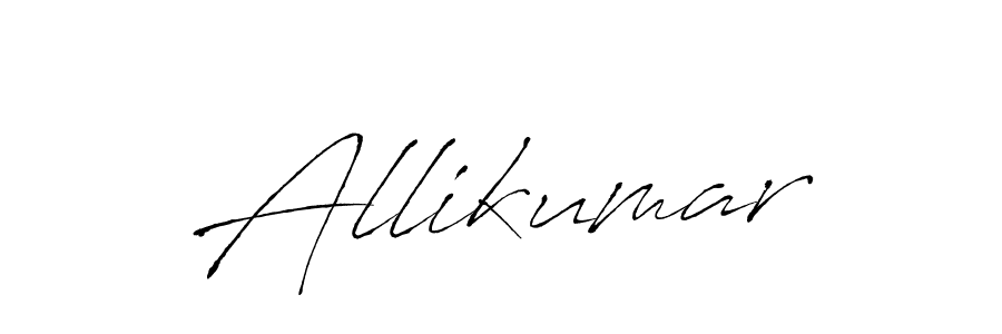 Antro_Vectra is a professional signature style that is perfect for those who want to add a touch of class to their signature. It is also a great choice for those who want to make their signature more unique. Get Allikumar name to fancy signature for free. Allikumar signature style 6 images and pictures png