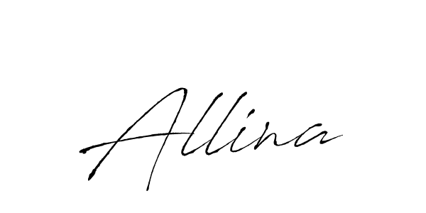 The best way (Antro_Vectra) to make a short signature is to pick only two or three words in your name. The name Allina include a total of six letters. For converting this name. Allina signature style 6 images and pictures png
