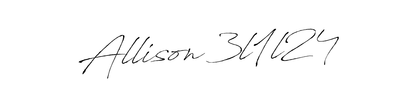 Also we have Allison 3l1l24 name is the best signature style. Create professional handwritten signature collection using Antro_Vectra autograph style. Allison 3l1l24 signature style 6 images and pictures png