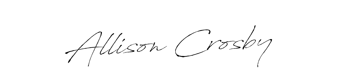 Make a beautiful signature design for name Allison Crosby. With this signature (Antro_Vectra) style, you can create a handwritten signature for free. Allison Crosby signature style 6 images and pictures png