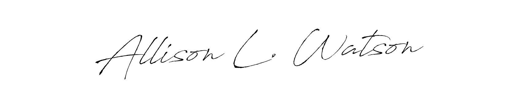 How to Draw Allison L. Watson signature style? Antro_Vectra is a latest design signature styles for name Allison L. Watson. Allison L. Watson signature style 6 images and pictures png