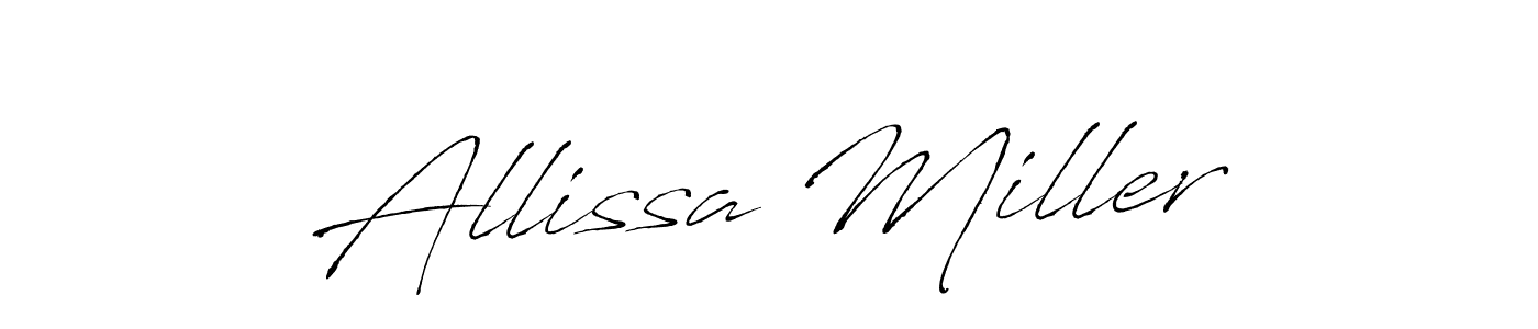 Antro_Vectra is a professional signature style that is perfect for those who want to add a touch of class to their signature. It is also a great choice for those who want to make their signature more unique. Get Allissa Miller name to fancy signature for free. Allissa Miller signature style 6 images and pictures png