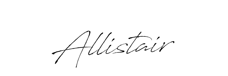 Make a beautiful signature design for name Allistair. With this signature (Antro_Vectra) style, you can create a handwritten signature for free. Allistair signature style 6 images and pictures png