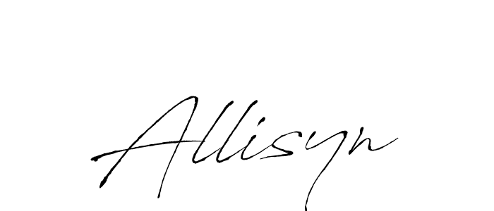 How to make Allisyn name signature. Use Antro_Vectra style for creating short signs online. This is the latest handwritten sign. Allisyn signature style 6 images and pictures png