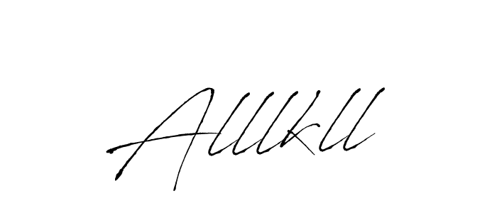 Design your own signature with our free online signature maker. With this signature software, you can create a handwritten (Antro_Vectra) signature for name Alllkll. Alllkll signature style 6 images and pictures png