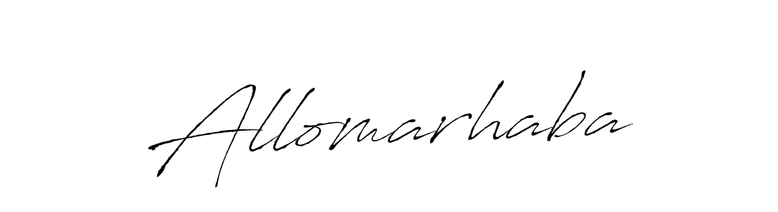 Make a beautiful signature design for name Allomarhaba. With this signature (Antro_Vectra) style, you can create a handwritten signature for free. Allomarhaba signature style 6 images and pictures png