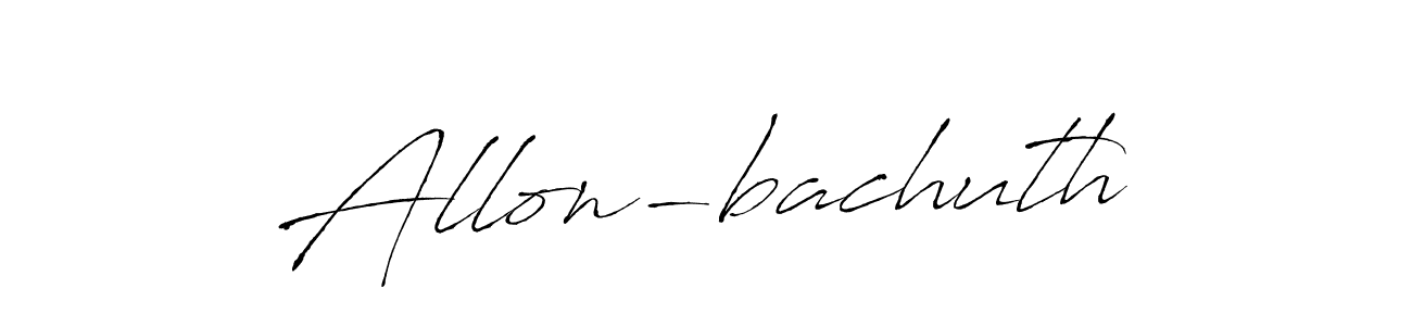 How to make Allon-bachuth name signature. Use Antro_Vectra style for creating short signs online. This is the latest handwritten sign. Allon-bachuth signature style 6 images and pictures png