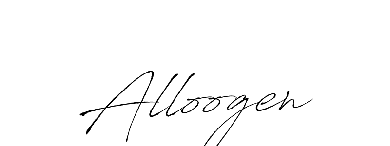 Once you've used our free online signature maker to create your best signature Antro_Vectra style, it's time to enjoy all of the benefits that Alloogen name signing documents. Alloogen signature style 6 images and pictures png