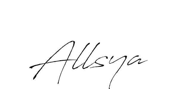 You can use this online signature creator to create a handwritten signature for the name Allsya. This is the best online autograph maker. Allsya signature style 6 images and pictures png