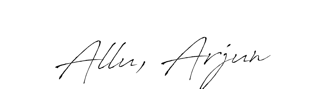 Allu, Arjun stylish signature style. Best Handwritten Sign (Antro_Vectra) for my name. Handwritten Signature Collection Ideas for my name Allu, Arjun. Allu, Arjun signature style 6 images and pictures png