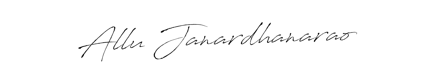 Also we have Allu Janardhanarao name is the best signature style. Create professional handwritten signature collection using Antro_Vectra autograph style. Allu Janardhanarao signature style 6 images and pictures png