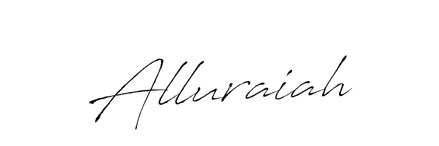 How to make Alluraiah name signature. Use Antro_Vectra style for creating short signs online. This is the latest handwritten sign. Alluraiah signature style 6 images and pictures png