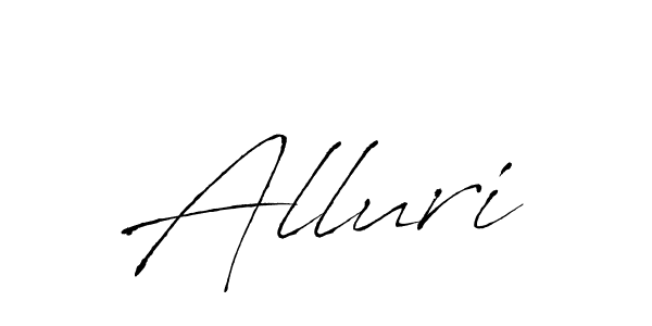 Antro_Vectra is a professional signature style that is perfect for those who want to add a touch of class to their signature. It is also a great choice for those who want to make their signature more unique. Get Alluri name to fancy signature for free. Alluri signature style 6 images and pictures png