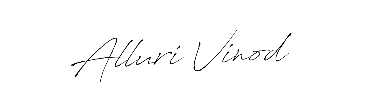 The best way (Antro_Vectra) to make a short signature is to pick only two or three words in your name. The name Alluri Vinod include a total of six letters. For converting this name. Alluri Vinod signature style 6 images and pictures png