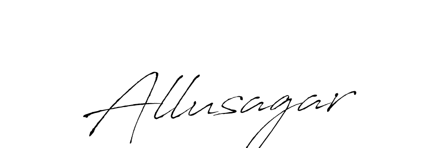 How to make Allusagar name signature. Use Antro_Vectra style for creating short signs online. This is the latest handwritten sign. Allusagar signature style 6 images and pictures png