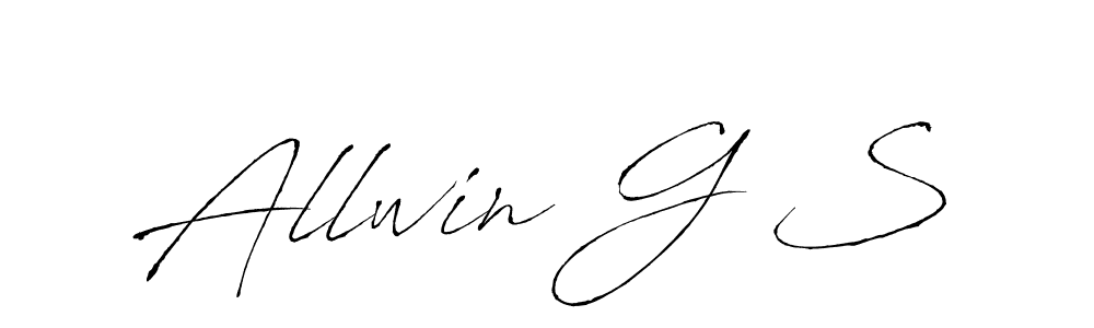Also You can easily find your signature by using the search form. We will create Allwin G S name handwritten signature images for you free of cost using Antro_Vectra sign style. Allwin G S signature style 6 images and pictures png