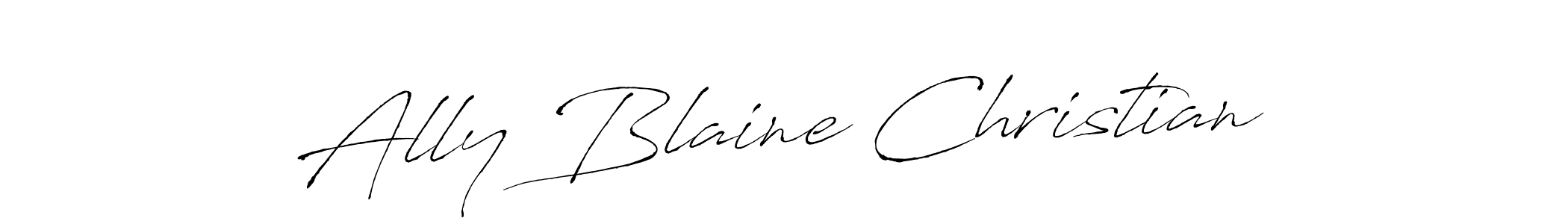 The best way (Antro_Vectra) to make a short signature is to pick only two or three words in your name. The name Ally Blaine Christian include a total of six letters. For converting this name. Ally Blaine Christian signature style 6 images and pictures png