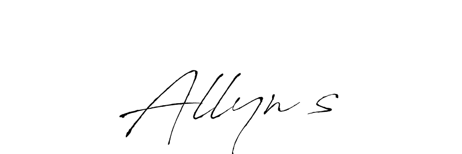 Also we have Allyn’s name is the best signature style. Create professional handwritten signature collection using Antro_Vectra autograph style. Allyn’s signature style 6 images and pictures png