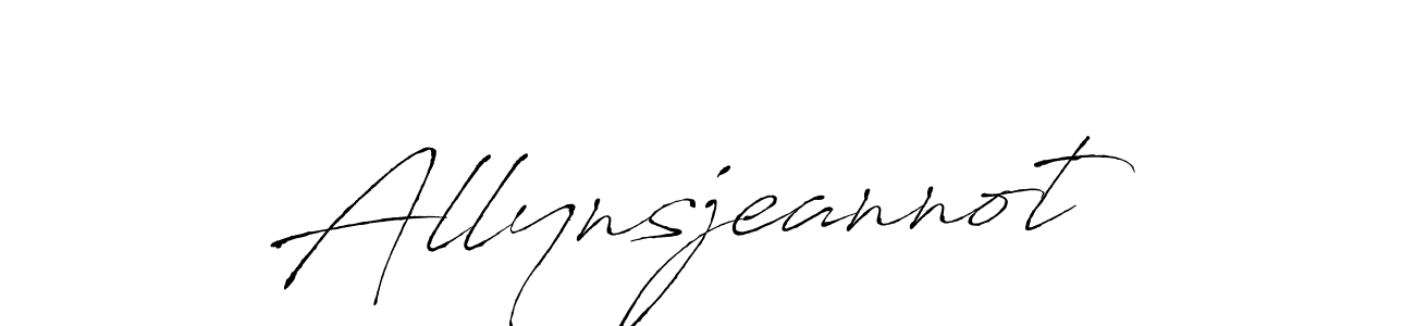 if you are searching for the best signature style for your name Allynsjeannot. so please give up your signature search. here we have designed multiple signature styles  using Antro_Vectra. Allynsjeannot signature style 6 images and pictures png