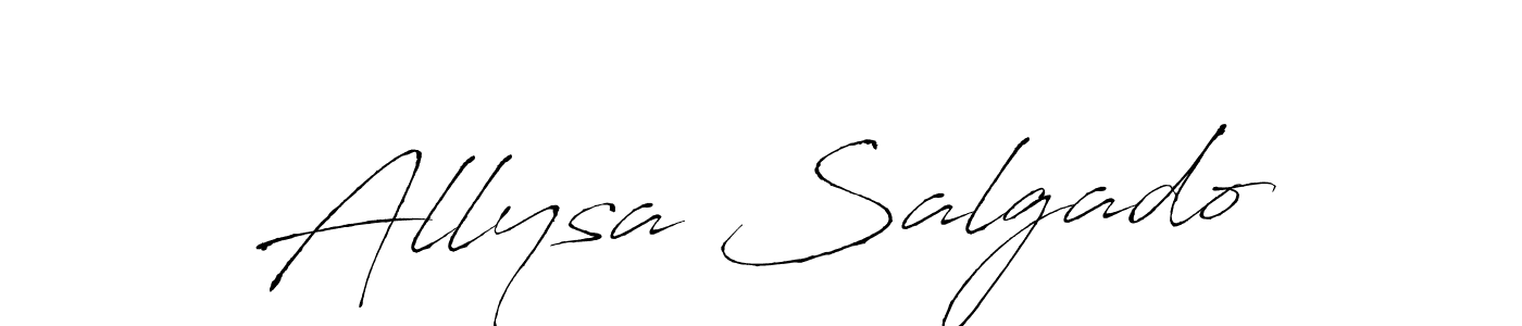 How to make Allysa Salgado signature? Antro_Vectra is a professional autograph style. Create handwritten signature for Allysa Salgado name. Allysa Salgado signature style 6 images and pictures png