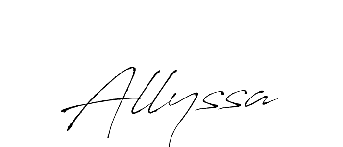 This is the best signature style for the Allyssa name. Also you like these signature font (Antro_Vectra). Mix name signature. Allyssa signature style 6 images and pictures png