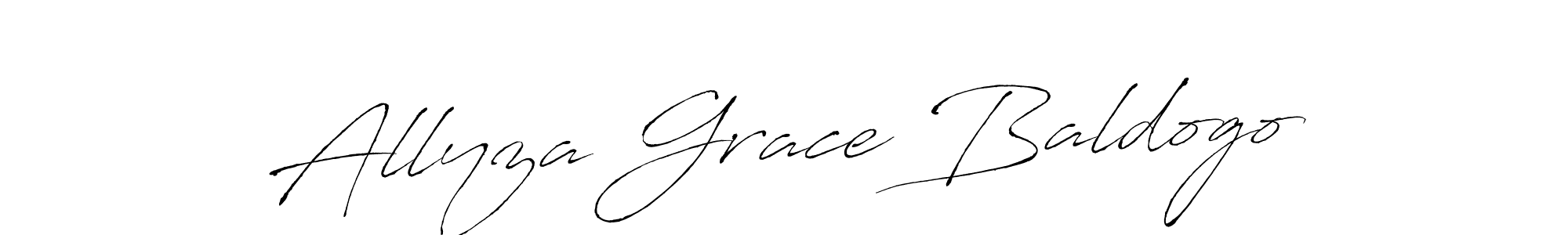 It looks lik you need a new signature style for name Allyza Grace Baldogo. Design unique handwritten (Antro_Vectra) signature with our free signature maker in just a few clicks. Allyza Grace Baldogo signature style 6 images and pictures png