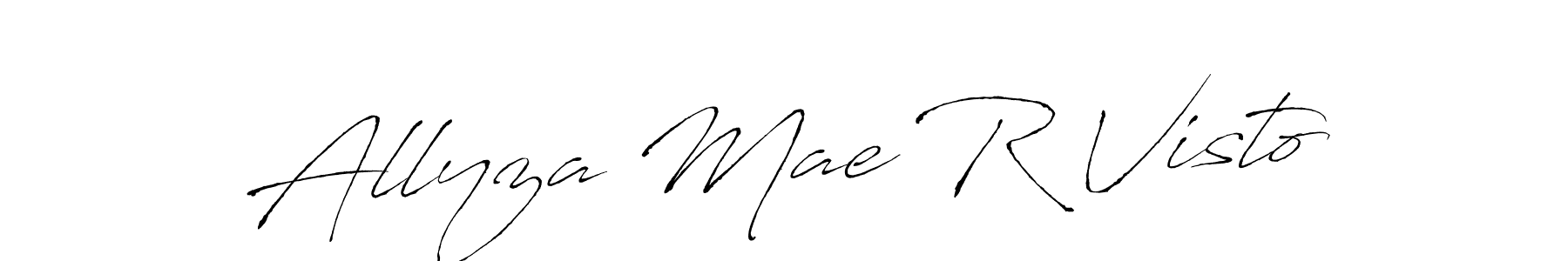 Antro_Vectra is a professional signature style that is perfect for those who want to add a touch of class to their signature. It is also a great choice for those who want to make their signature more unique. Get Allyza Mae R Visto name to fancy signature for free. Allyza Mae R Visto signature style 6 images and pictures png