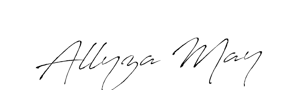 The best way (Antro_Vectra) to make a short signature is to pick only two or three words in your name. The name Allyza May include a total of six letters. For converting this name. Allyza May signature style 6 images and pictures png