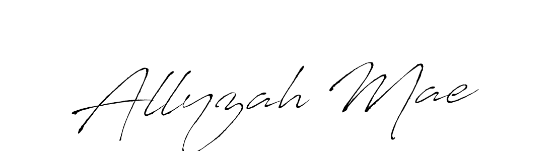 Design your own signature with our free online signature maker. With this signature software, you can create a handwritten (Antro_Vectra) signature for name Allyzah Mae. Allyzah Mae signature style 6 images and pictures png