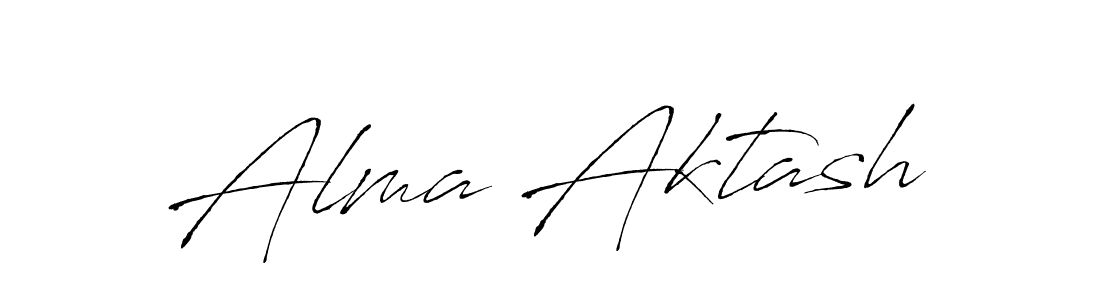 Alma Aktash stylish signature style. Best Handwritten Sign (Antro_Vectra) for my name. Handwritten Signature Collection Ideas for my name Alma Aktash. Alma Aktash signature style 6 images and pictures png