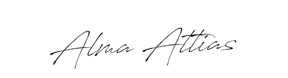 Create a beautiful signature design for name Alma Attias. With this signature (Antro_Vectra) fonts, you can make a handwritten signature for free. Alma Attias signature style 6 images and pictures png