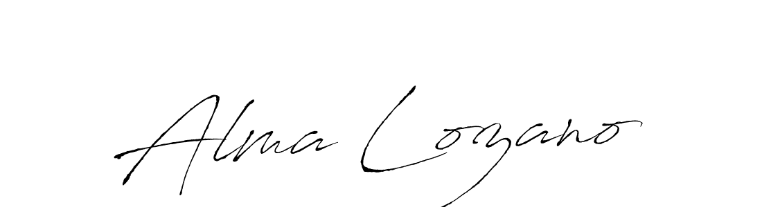 How to make Alma Lozano signature? Antro_Vectra is a professional autograph style. Create handwritten signature for Alma Lozano name. Alma Lozano signature style 6 images and pictures png