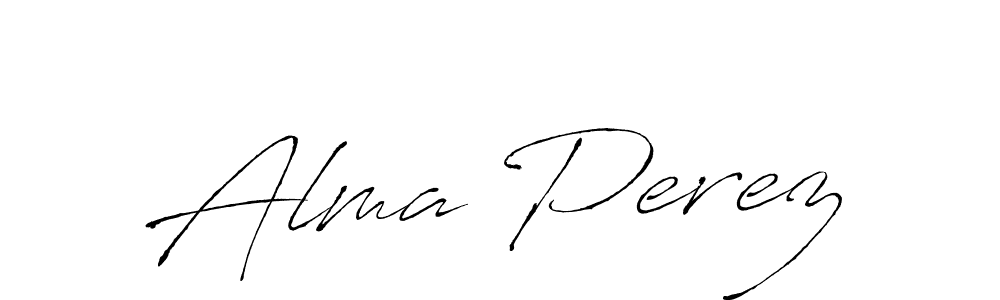 Use a signature maker to create a handwritten signature online. With this signature software, you can design (Antro_Vectra) your own signature for name Alma Perez. Alma Perez signature style 6 images and pictures png
