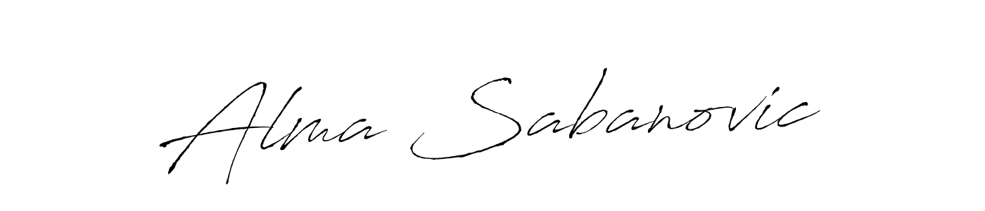 Make a beautiful signature design for name Alma Sabanovic. With this signature (Antro_Vectra) style, you can create a handwritten signature for free. Alma Sabanovic signature style 6 images and pictures png