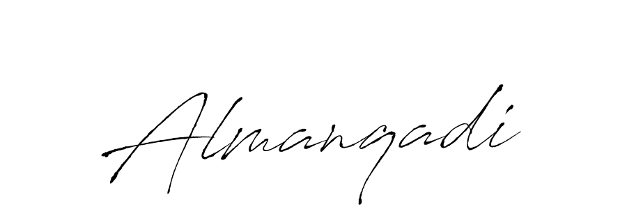 How to make Almanqadi name signature. Use Antro_Vectra style for creating short signs online. This is the latest handwritten sign. Almanqadi signature style 6 images and pictures png