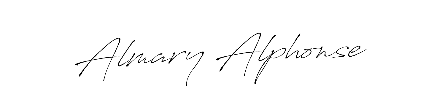 Design your own signature with our free online signature maker. With this signature software, you can create a handwritten (Antro_Vectra) signature for name Almary Alphonse. Almary Alphonse signature style 6 images and pictures png