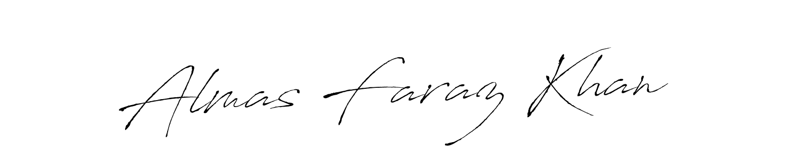 You should practise on your own different ways (Antro_Vectra) to write your name (Almas Faraz Khan) in signature. don't let someone else do it for you. Almas Faraz Khan signature style 6 images and pictures png
