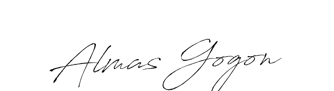 Make a beautiful signature design for name Almas Gogon. Use this online signature maker to create a handwritten signature for free. Almas Gogon signature style 6 images and pictures png