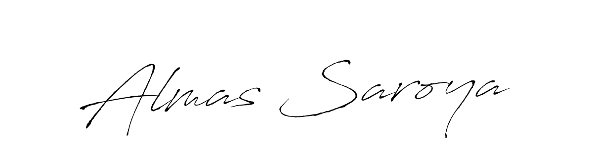 Make a beautiful signature design for name Almas Saroya. Use this online signature maker to create a handwritten signature for free. Almas Saroya signature style 6 images and pictures png