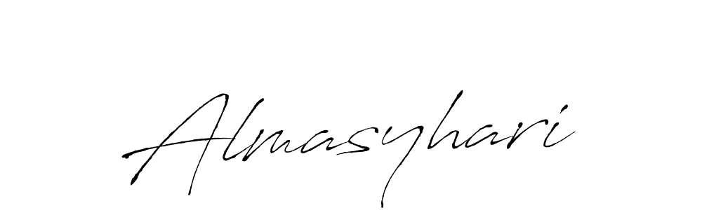 The best way (Antro_Vectra) to make a short signature is to pick only two or three words in your name. The name Almasyhari include a total of six letters. For converting this name. Almasyhari signature style 6 images and pictures png