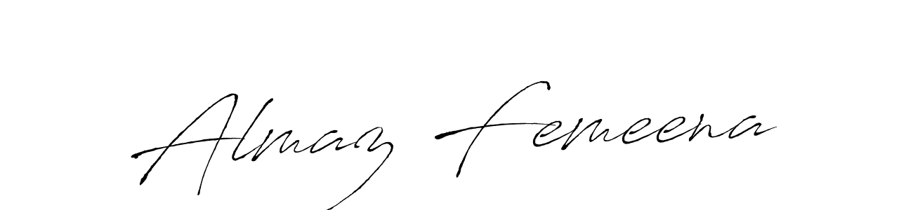 Create a beautiful signature design for name Almaz Femeena. With this signature (Antro_Vectra) fonts, you can make a handwritten signature for free. Almaz Femeena signature style 6 images and pictures png