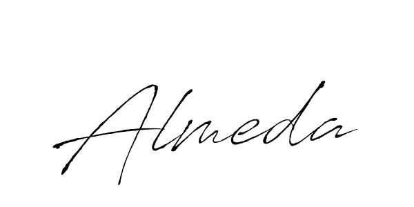 How to make Almeda signature? Antro_Vectra is a professional autograph style. Create handwritten signature for Almeda name. Almeda signature style 6 images and pictures png