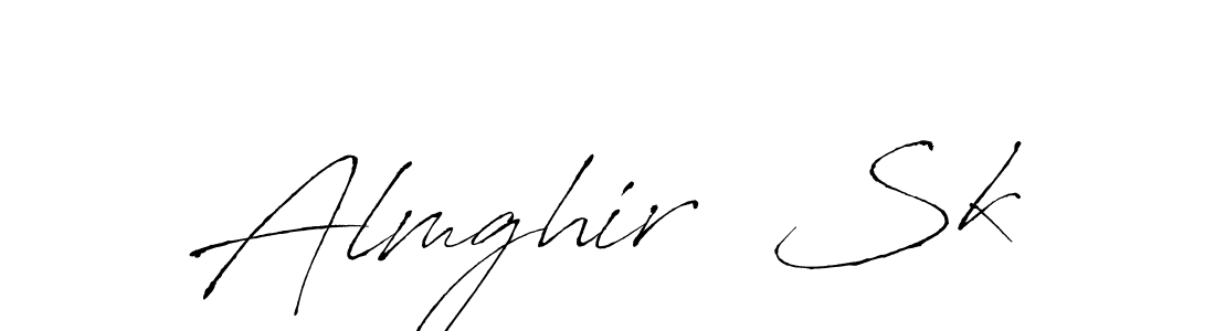 Almghir  Sk stylish signature style. Best Handwritten Sign (Antro_Vectra) for my name. Handwritten Signature Collection Ideas for my name Almghir  Sk. Almghir  Sk signature style 6 images and pictures png