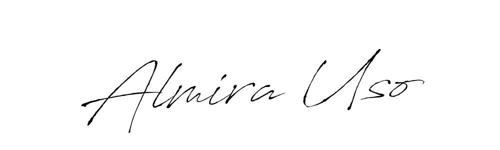 How to make Almira Uso signature? Antro_Vectra is a professional autograph style. Create handwritten signature for Almira Uso name. Almira Uso signature style 6 images and pictures png